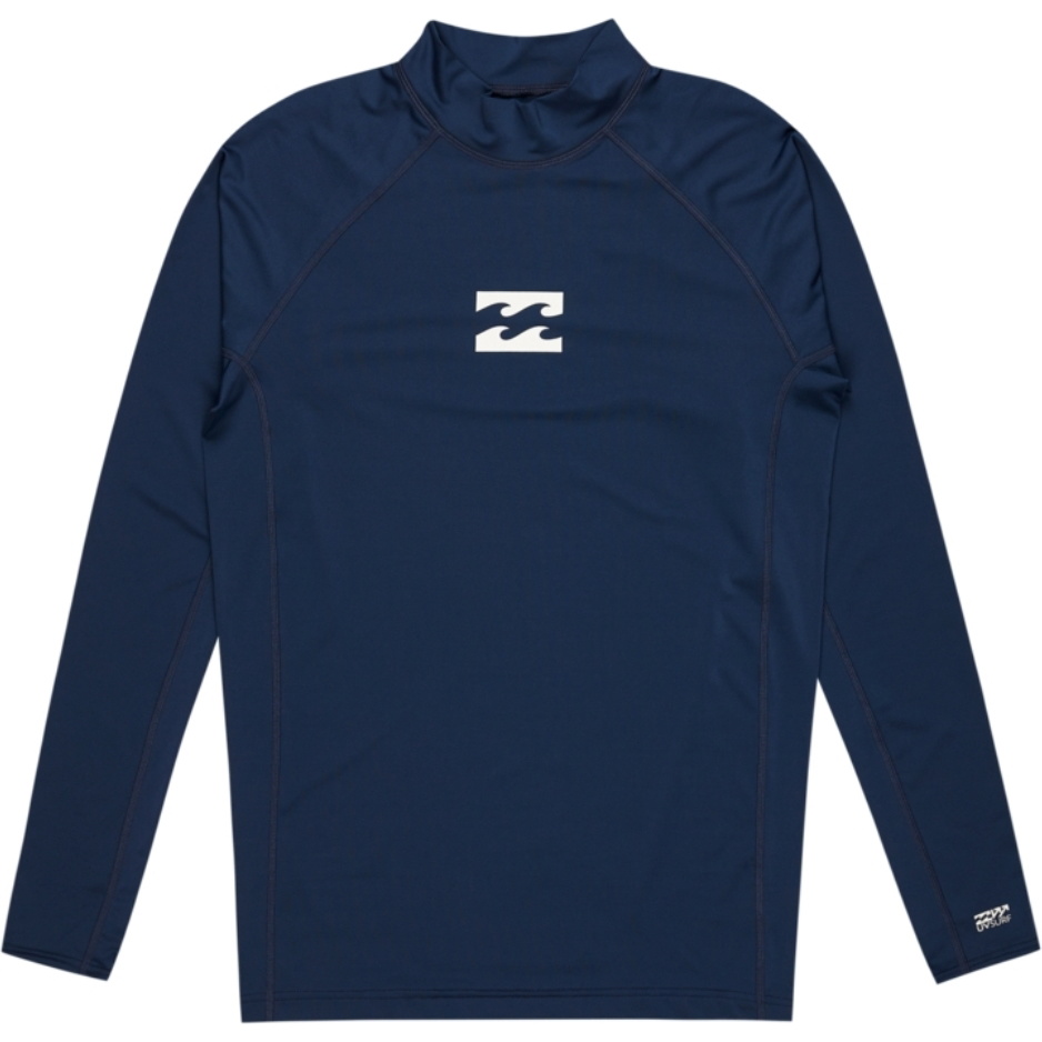2026 Billabong Mens Waves All Day Long Sleeve Rash Vest EBYWR00102 - Midnight